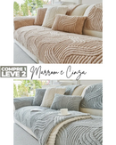 [COMPRE 01 LEVE 02] Capa de Sofá Retrátil Behy+ 2 Capas de Almofadas  (2,3 e 4 Lugares)