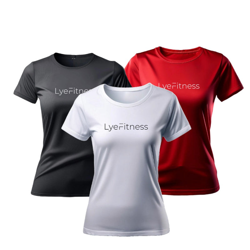Kit Com 3 Camisetas Performance LyeFitness