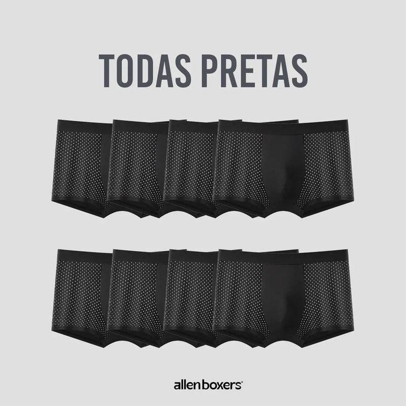 Kit Cuecas Premium Allen Boxers Respiráveis - Pague 4 Leve 8