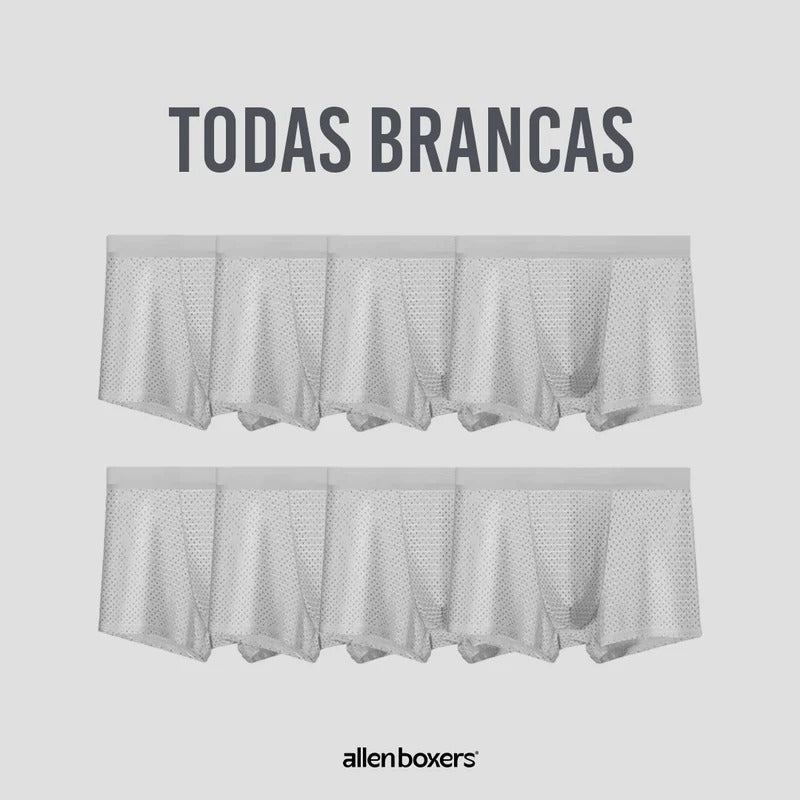 Kit Cuecas Premium Allen Boxers Respiráveis - Pague 4 Leve 8