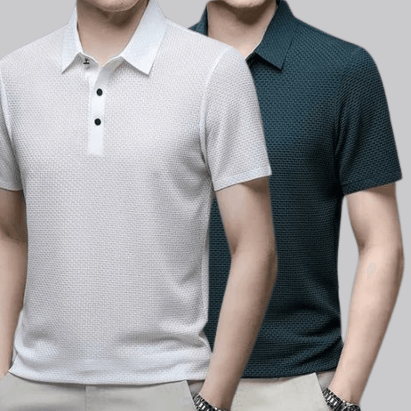 Kit 2 Camisas Polos Seda Gelo Premium - Fresh®