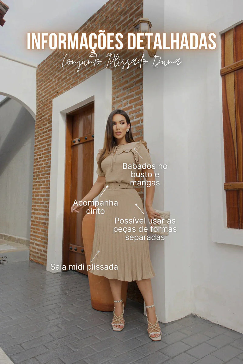 Conjunto Plissado Duna