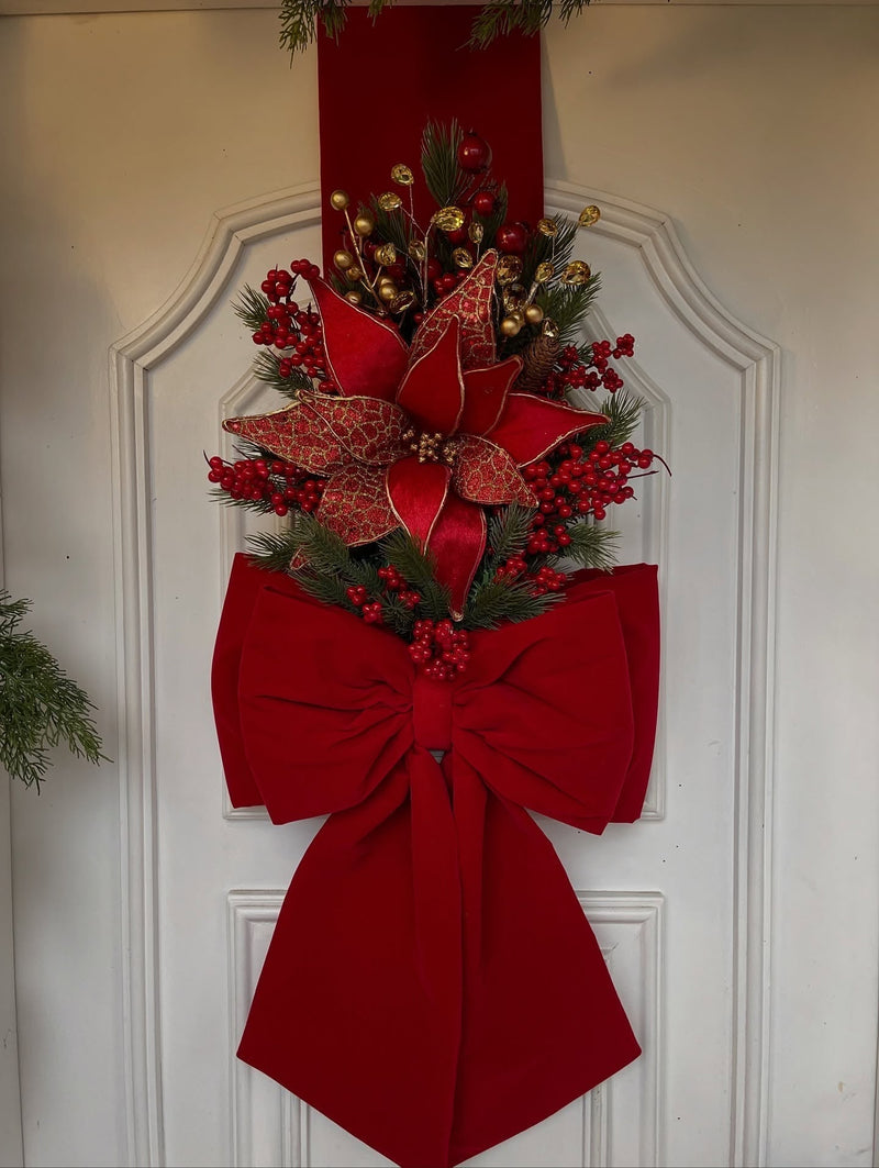 Escapulário Natalino de Veludo para Porta de Entrada – 2,10m x 40cm