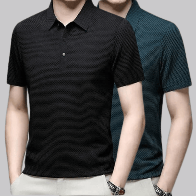 Kit 2 Camisas Polos Seda Gelo Premium - Fresh®