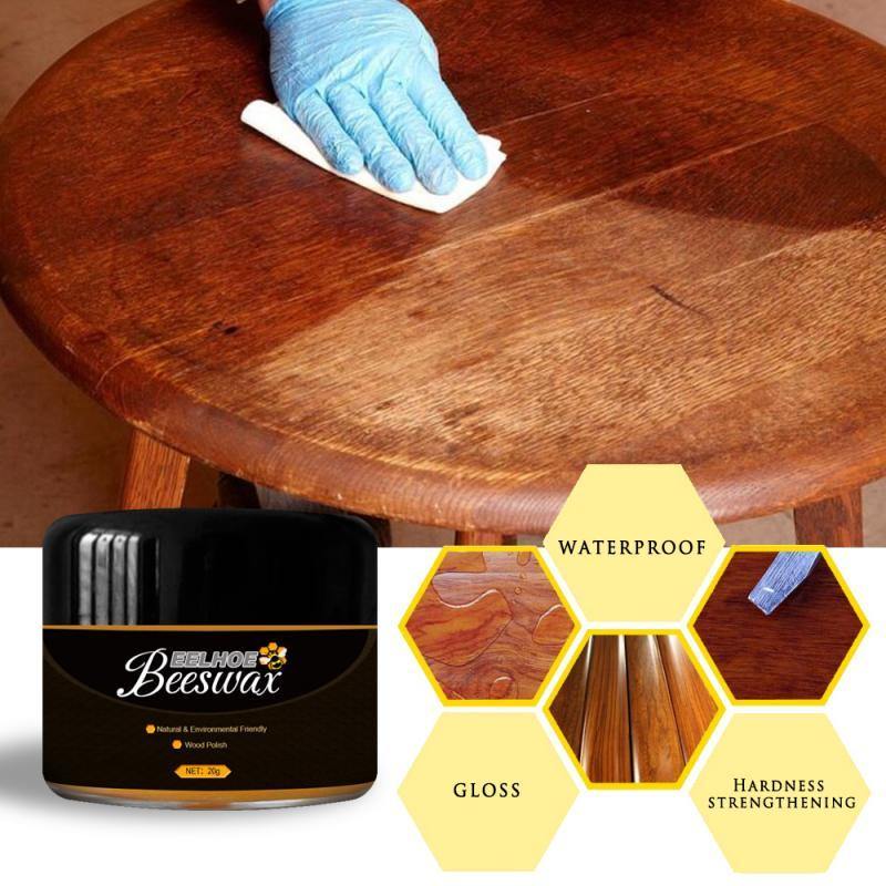 Cera de Abelha Para Restauração e Polimento Móveis de Madeira - Beewax