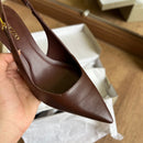 Scarpin Arezzo Couro Slingback Detalhe Metal A127570089