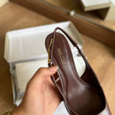 Scarpin Arezzo Couro Slingback Detalhe Metal A127570089