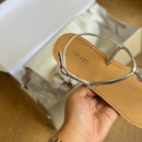 Sandália Rasteira Arezzo Slim Pedrarias Round A108120018