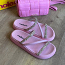 Kit Sandália Papete Moleca 5469.121.28486 + Bolsa Moleca 50041.1.31