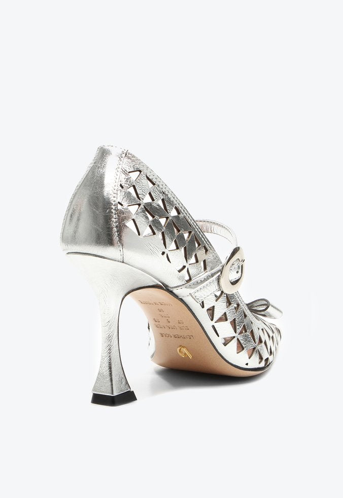 Scarpin Georgina Prata