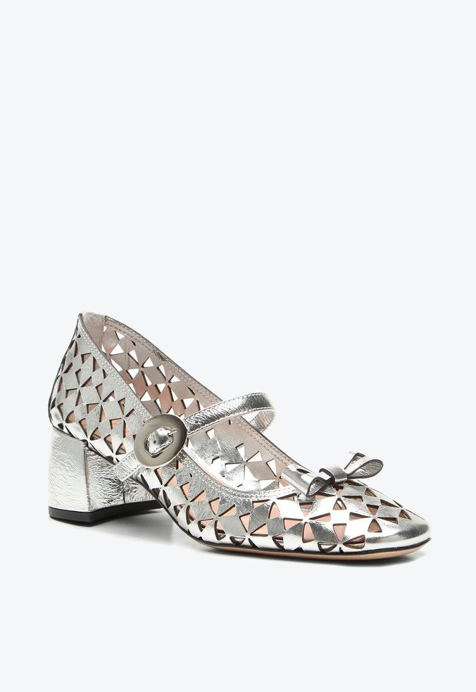 Scarpin Georgina Prata