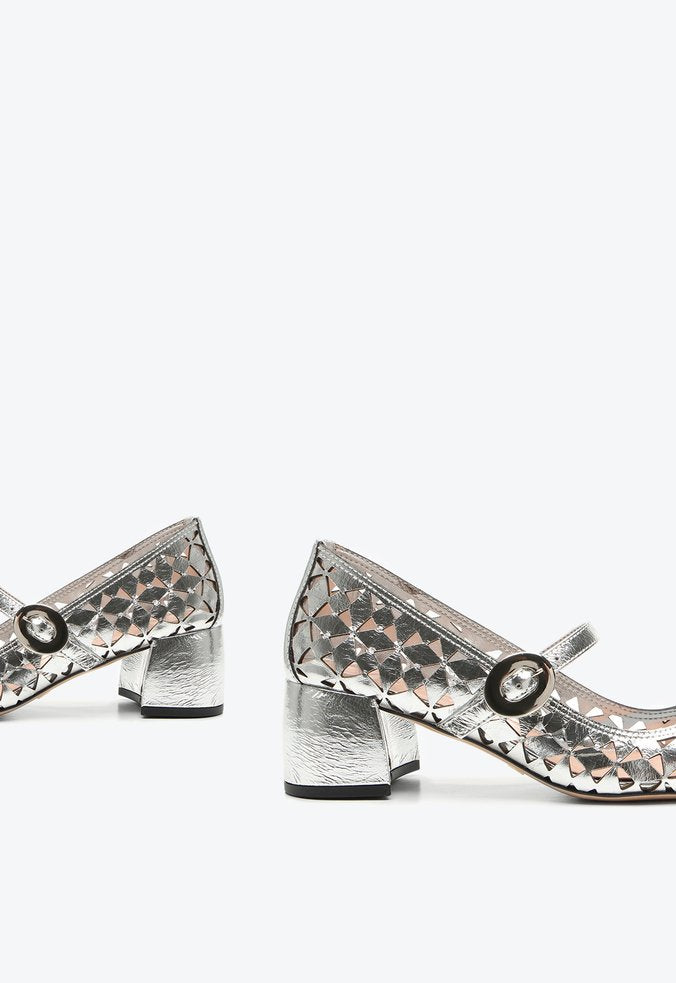 Scarpin Georgina Prata