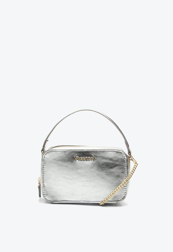 Bolsa Tiracolo Tiny Pequena Prata