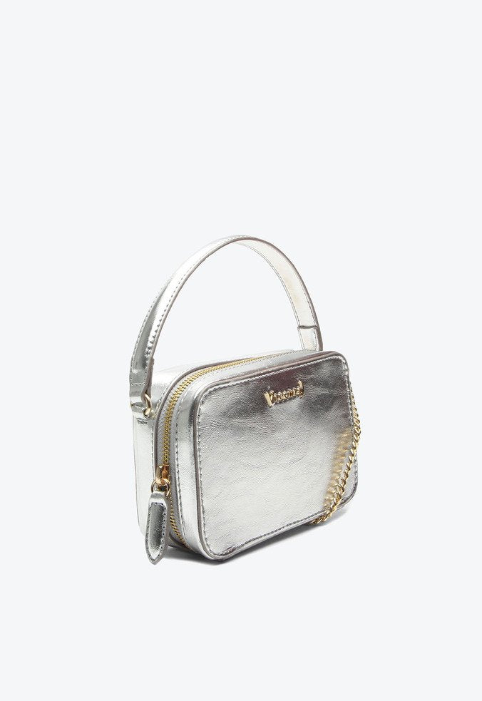 Bolsa Tiracolo Tiny Pequena Prata