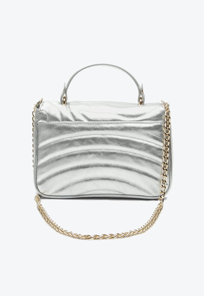 Bolsa Tiracolo Lily Média Prata