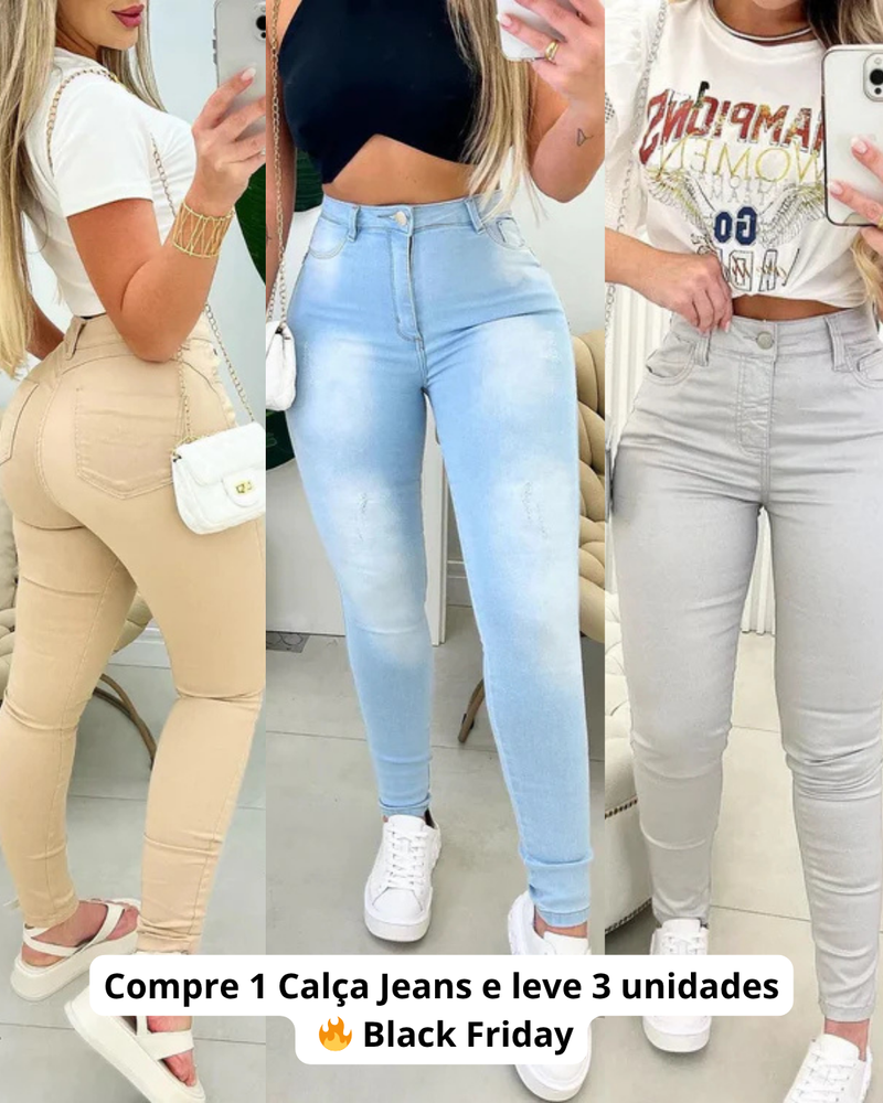 Calça Jeans Skinny - Compre 1 Calça Jeans e Leve 3 Unidades!