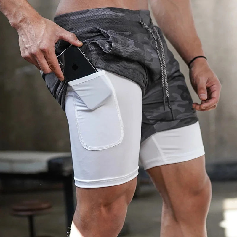 Short Masculino Kaisen 2 em 1 Ultra Performance + Proteção UV