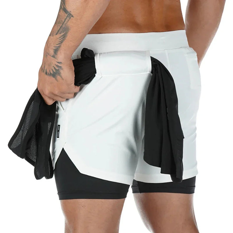 Short Masculino Kaisen 2 em 1 Ultra Performance + Proteção UV