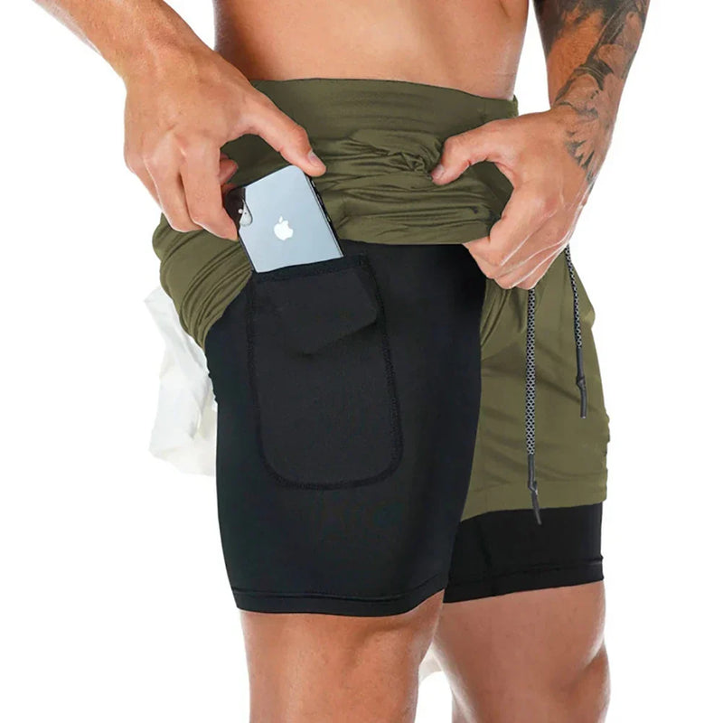 Short Masculino Kaisen 2 em 1 Ultra Performance + Proteção UV