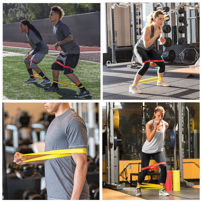 Conjunto Com 5 Elásticos Para Treino SuperFlex Pro