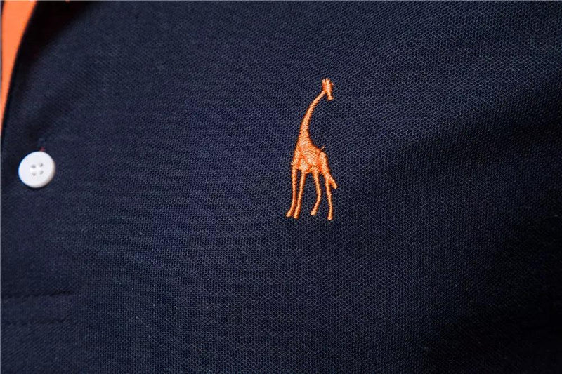 Kit 5 Camisetas Polo Premium - Giraffe® Branco, Azul, Cinza, Vermelho e Preto