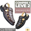 Sandália OrtoMax- 100% EM COURO [COMPRE 01 LEVE 02]