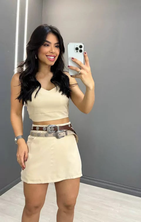 Conjunto Isadora — short-saia