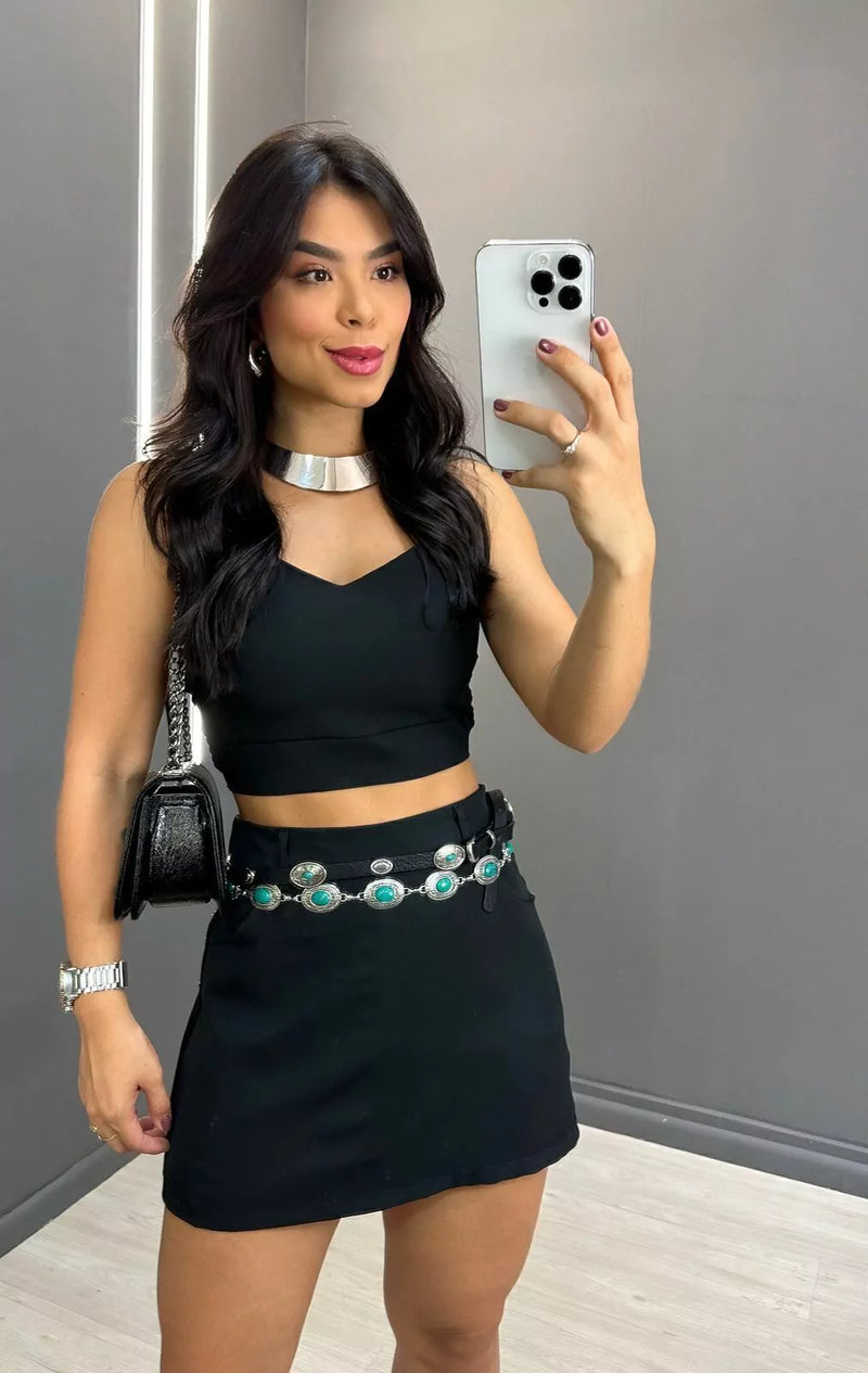 Conjunto Isadora — short-saia